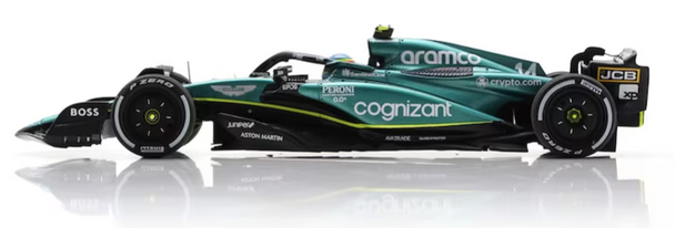 Spark Models Aston Martin AMR23 No.14 Aston Martin Aramco Cognizant - Fernando Alonso - F1 Team 1/43 Scale