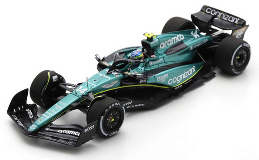 Spark Models Aston Martin AMR23 No.14 Aston Martin Aramco Cognizant - Fernando Alonso - F1 Team 1/43 Scale